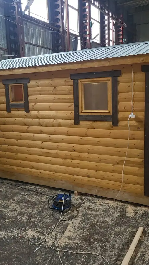 Компактная баня из бруса